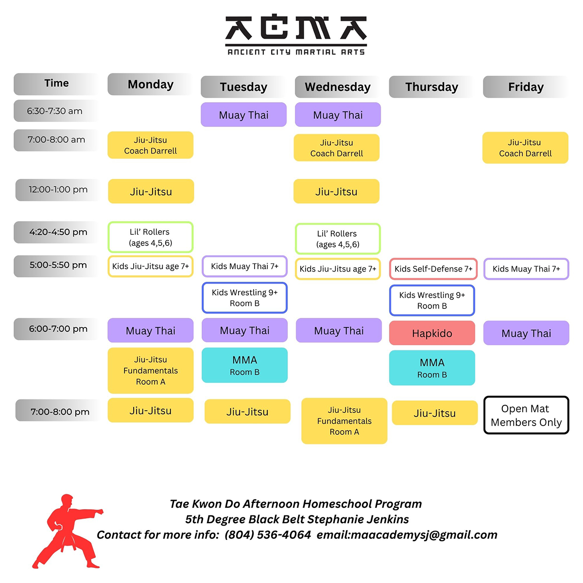 Martial Arts Classes at ACMA in St. Augustine