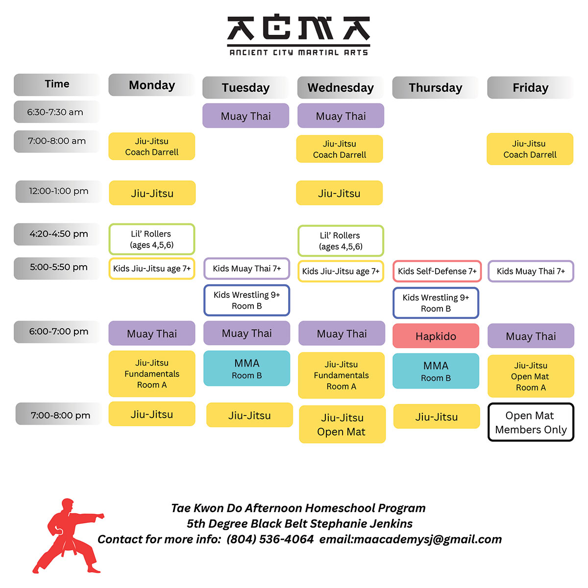 Martial Arts Classes at ACMA in St. Augustine